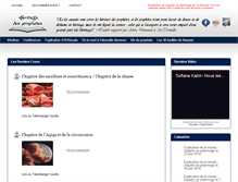 Tablet Screenshot of heritagedesprophetes.com